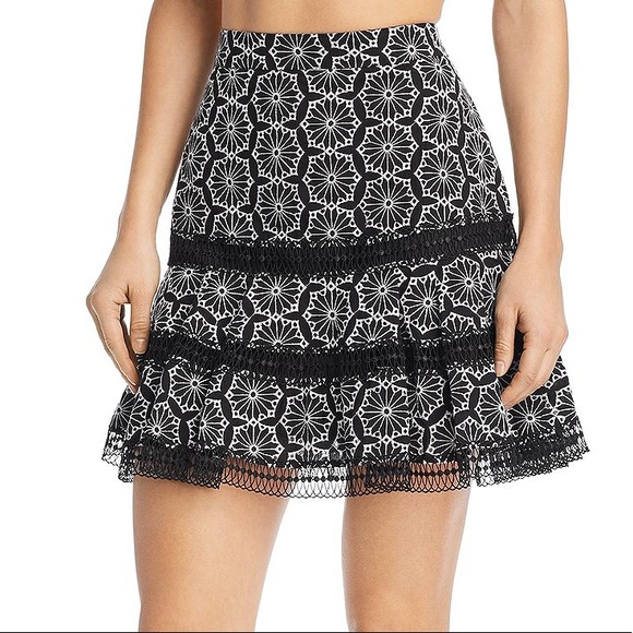 Bardot embroidered ruffle skirt - Picture 2 of 3